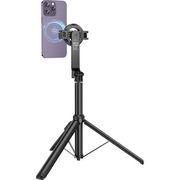 HOCO K25 Sherkhan Bastón Selfie Trípode 1,5 m Bluetooth con MagSafe - Imagen 2