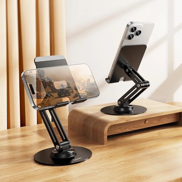 HOCO HD15 Suntuoso Soporte Metálico Plegable para Celular - Imagen 4