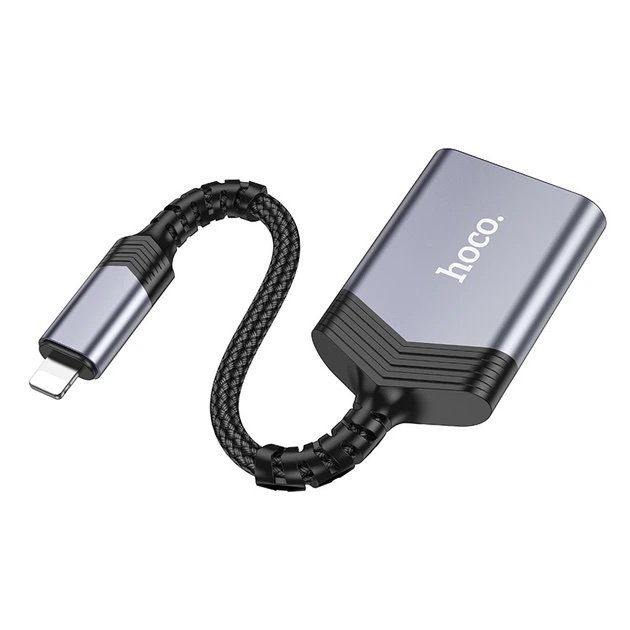 Lector de Tarjetas SD y MicroSD HOCO UA25 Lightning para iPhone y iPad 2 TB - Imagen 3