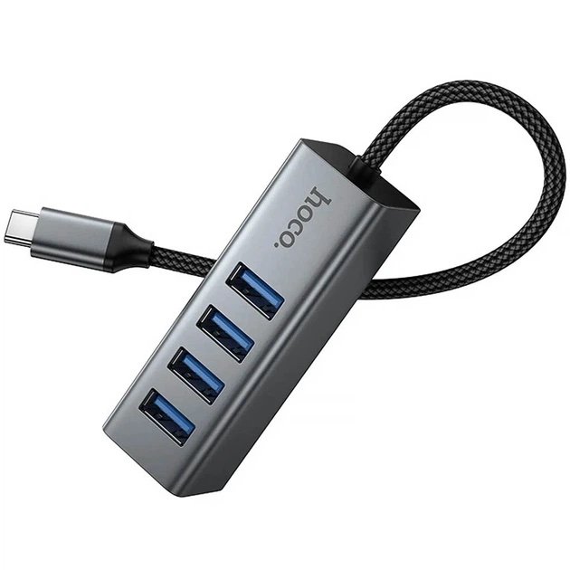 Hub USB-C HOCO HB1C 4 en 1 con 4 Puertos USB 3.0 de Alta Velocidad - Imagen 3