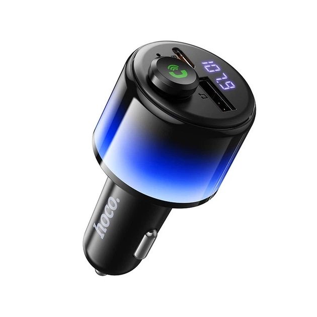 HOCO E166 Transmisor FM Bluetooth para Auto cargador PD 30W