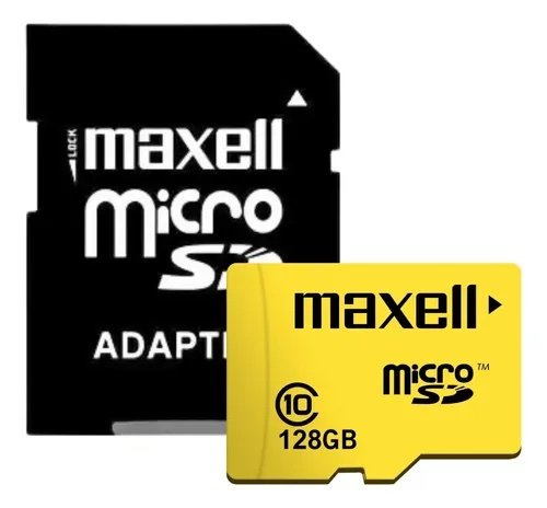 Memoria MicroSD Maxell 128GB Clase 10 con Adaptador SD (copia)