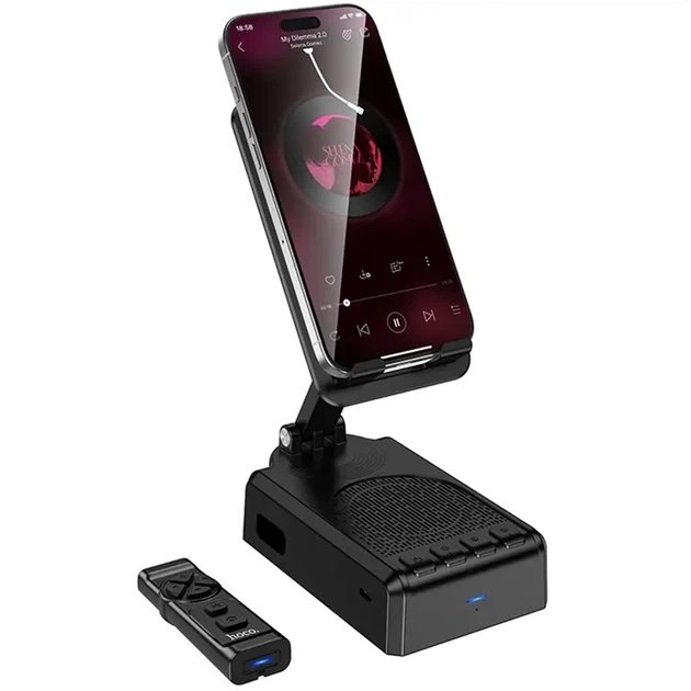 HOCO HC45 Wave – Soporte para Celular con Parlante Bluetooth y Control Remoto - Imagen 3