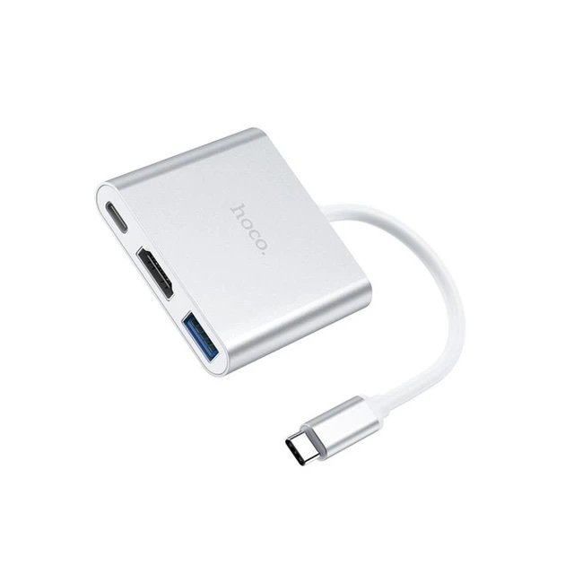 Hub Multipuerto HOCO HB14 USB-C a HDMI, USB 3.0 y PD 67W - Imagen 2