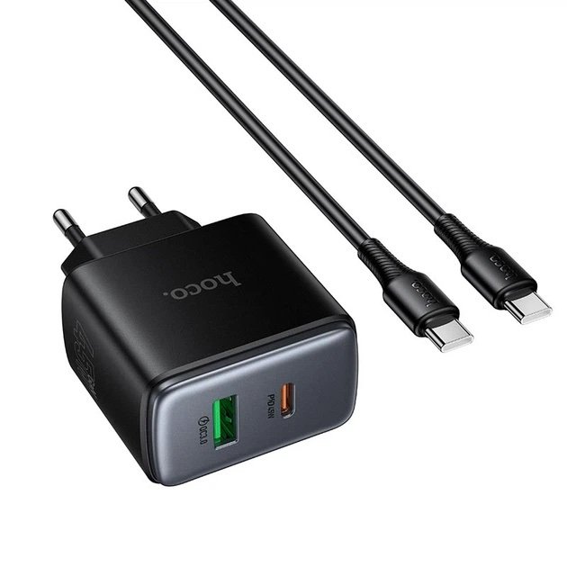 Cargador de Pared HOCO C158A 45W USB-C PD + USB-A Carga Rápida - Imagen 3